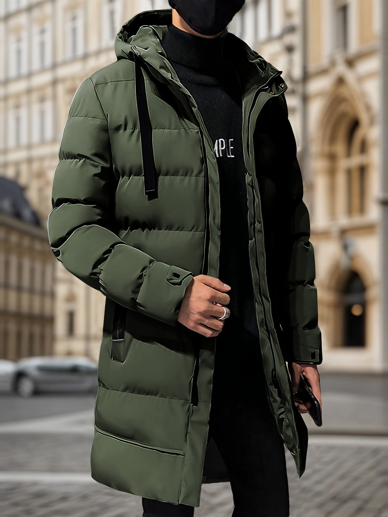 Warme gepolsterte Winterjacke mit elegantem Stil für Herren | Ideal für den Winter