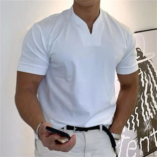 Finn- Leichtes Kurzarmshirt im stilvollen Business-Fitness-Look für Herren