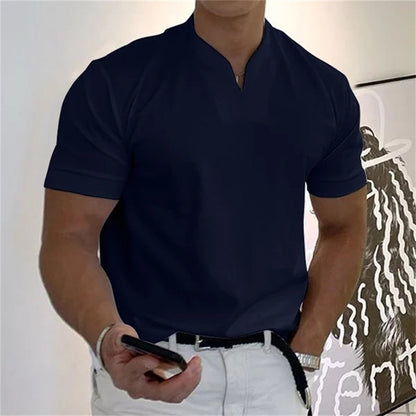 Finn- Leichtes Kurzarmshirt im stilvollen Business-Fitness-Look für Herren