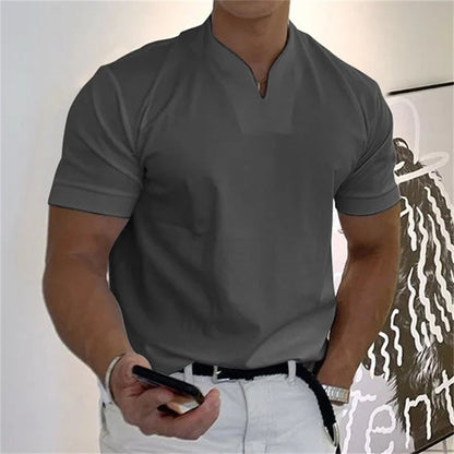 Finn- Leichtes Kurzarmshirt im stilvollen Business-Fitness-Look für Herren