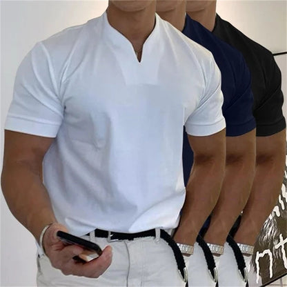 Finn- Leichtes Kurzarmshirt im stilvollen Business-Fitness-Look für Herren