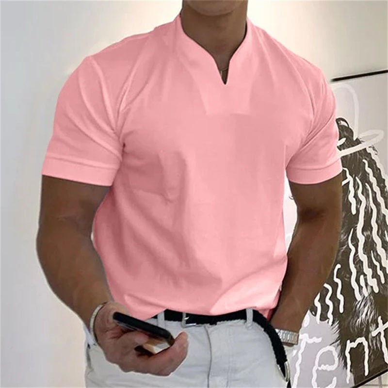 Finn- Leichtes Kurzarmshirt im stilvollen Business-Fitness-Look für Herren