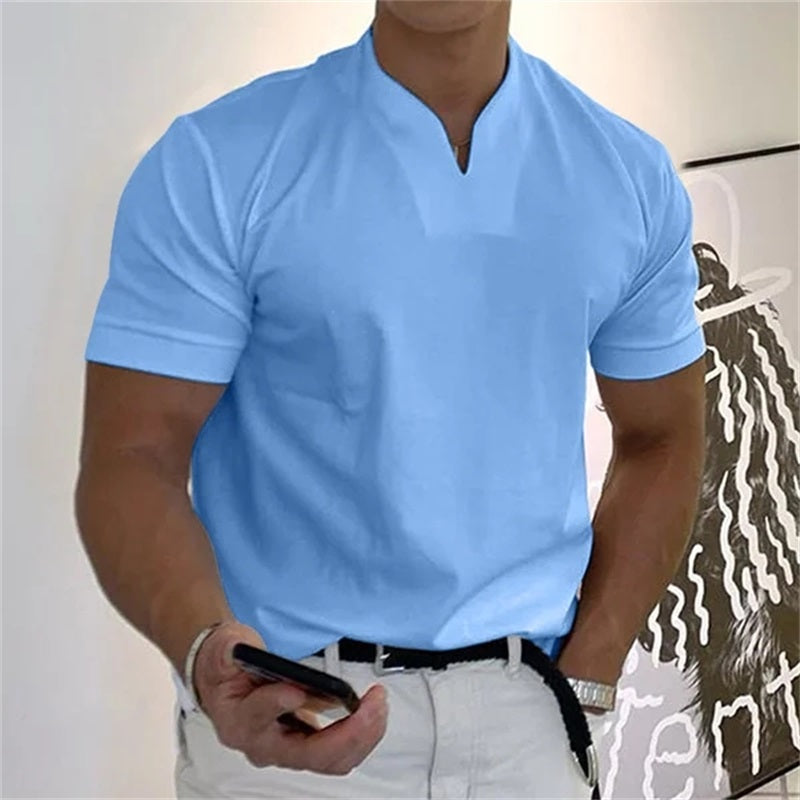 Finn- Leichtes Kurzarmshirt im stilvollen Business-Fitness-Look für Herren